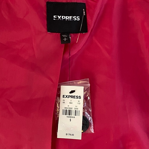 Express Womens Pink Peacoat Size Small New With Tags - Picture 7 of 8